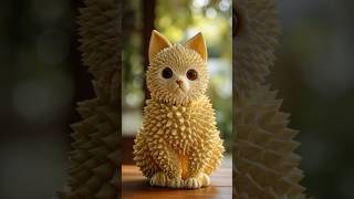 Amazing Durian Cat‼️Real or Fake⁉️#transformation #cutecat #funny #viral #trending #fypシ #short