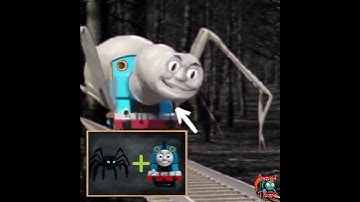 Scary Cursed Thomas Train SPIDER Thomas.exe The Tank Engine #shorts #funny