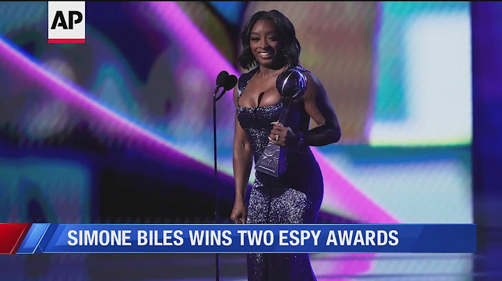 Simone Biles wins two ESPY awards