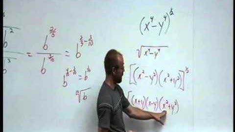 Intermediate Alg Section 6.2 Rational Exponents (Further examples)