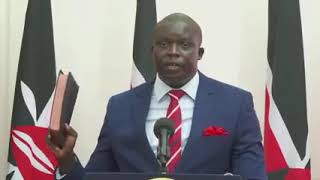 Hon. David Osiany, Hsc Takes Oath Of Office As Chief Administrative Secretary 19Th Feb, 2021