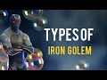 Types of iron golems  minecraft  arvind gaming