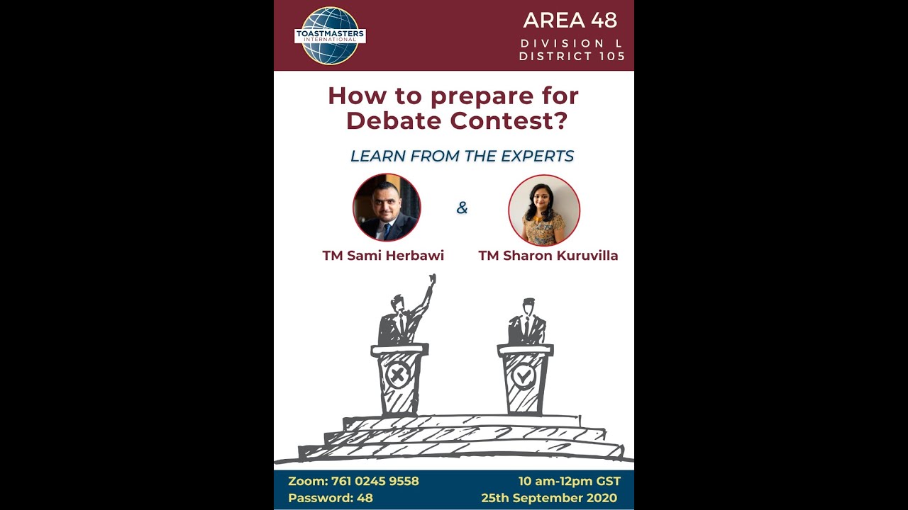 Area 48, Division L presents - How to prepare for a Debate Contest?