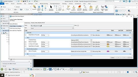 OpenRoads Designer 2022 Release 1 Feature Definition Wizard