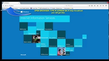 How to install IIS in windows