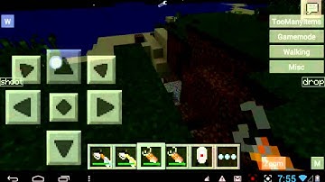 MCPE portal gun mod reveiw 0.9.5