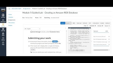 Module 5 Guided Lab   Creating an Amazon RDS Database Part 1