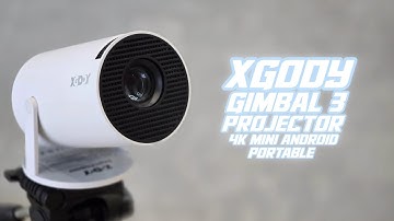 XGODY Gimbal 3 Smart Mini Portable Projector! WiFi 6, Android, Mirror Casting etc for just RM 180!
