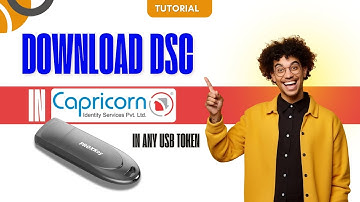How to Download Capricorn DSC Utility in 2025-26