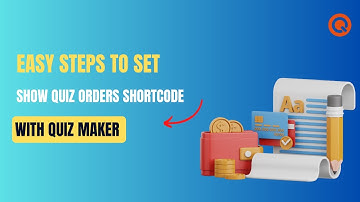 How to set Show Quiz Orders shortcode with WordPress Quiz Plugin