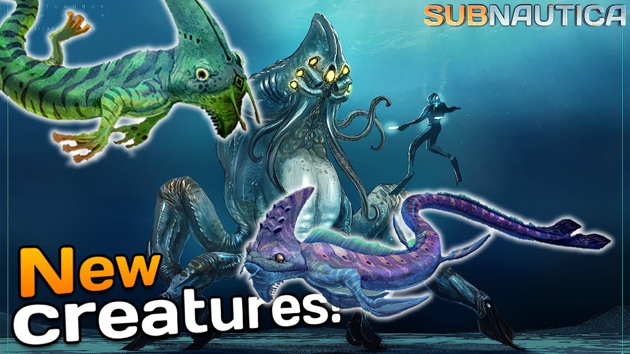 Sub Creature NEW subnautica CREATURES? - Arctic DLC concept? | Subnautica News #104 ...