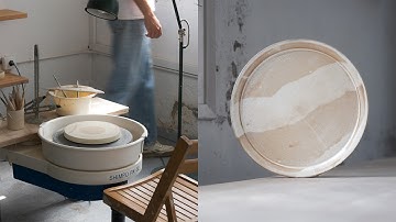 [ASMR] MAKING A CERAMIC PLATE - The Whole Process - vapor03