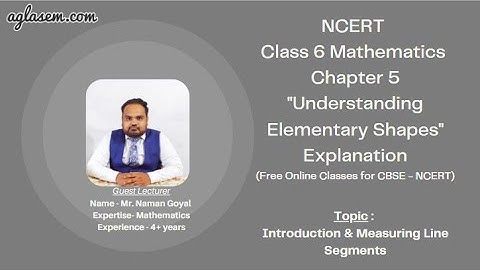 Class 6 Maths Chapter 5 Understanding Elementary Shapes (Introduction & Measuring Line Segments)