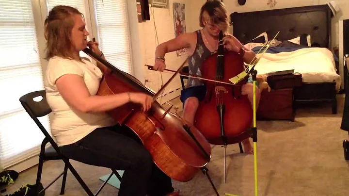 Me and naomi steckman playing cello ;) improv ;)