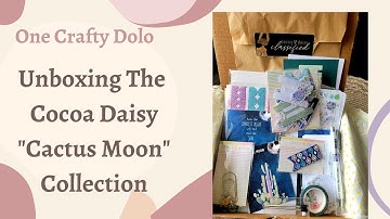 Unboxing The Cocoa Daisy "Cactus Moon" Main Planner Kit, Journaling Cards, & Classified Planner Kit