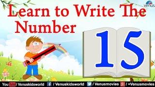 Learn To Write The Number 15