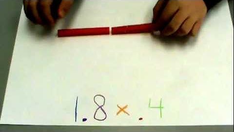 Multiplying Decimals using Base Ten Blocks - Rossville School, Saskatchewan