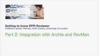Getting to know EPPI Reviewer part 2