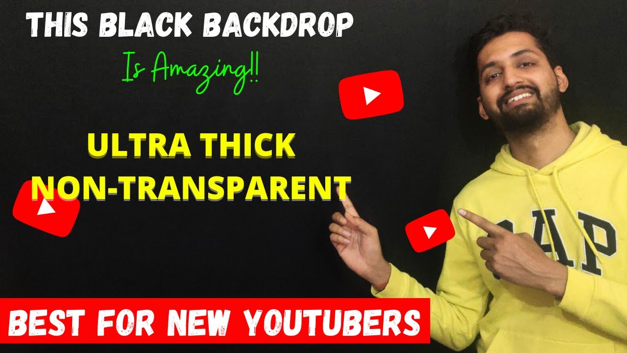 Best Background For Youtube Videos | Best Black Backdrop Reflector For ...