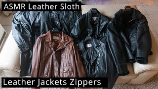 [ASMR] Leather Jackets Zipper Sounds