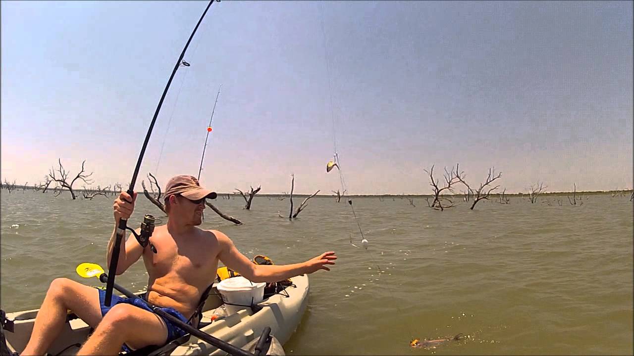 Kayakfishing Choke Canyon Reservoir May 2013 - YouTube