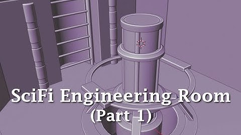 Blender 2.8: Modeling a SciFi Engineering Room (Part 1)
