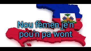 Video thumbnail of "Nou pa moun Ankò(Official Lyrics)"