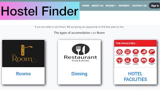 Hostel finder Management System | Hostel Management System in PHP MySQL || Free Source Code Download