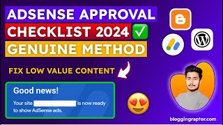 Google AdSense Approval 2024 Checklist 