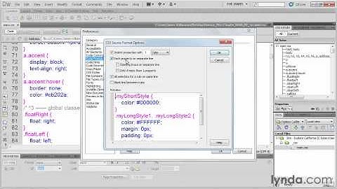 Adobe Dreamweaver Tutorial - CSS Preferences
