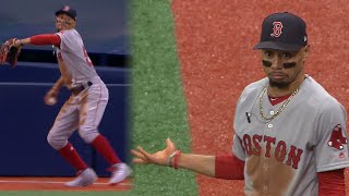 Statcast: Mookie Betts' Unbelievable Throw From Warning Track | September 23, 2019 | 2019 MLB Season