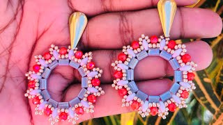 Tutorial aretes en tilas, superduos y cristales (Muy Fácil) video colaboración con BEEBEECRAFT.COM