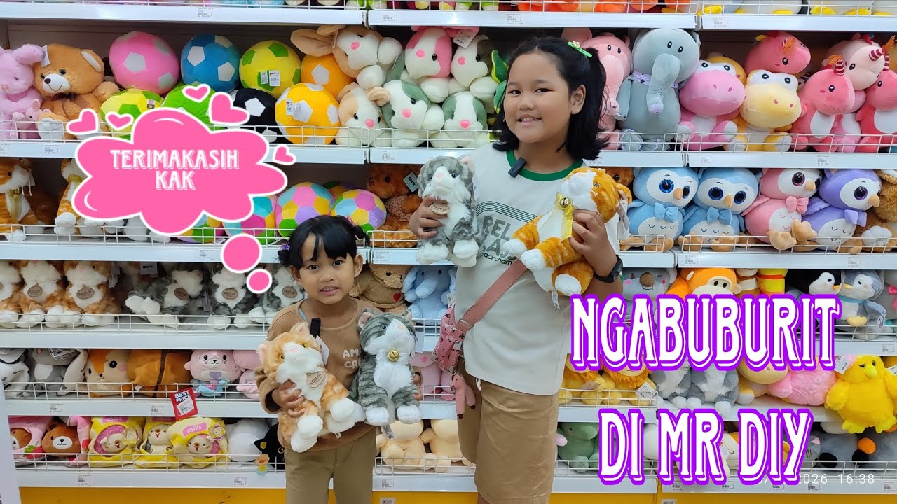 ADREENALINE NGABUBURIT DI Mr. DIY DITRAKTIR KAK RALINE BELI BONEKA KUCING, BLINK BOX dan PERNIK LUCU