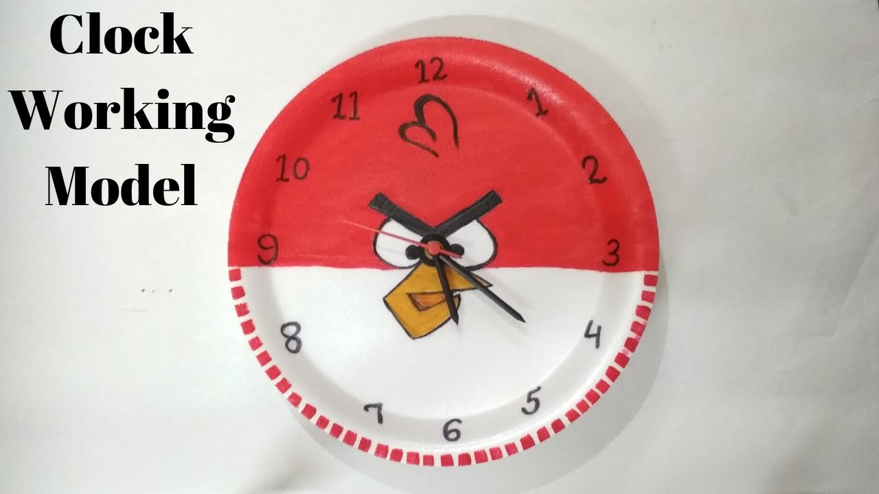 School Project Clock/ how to make clock / DIY / Clock Model for kids