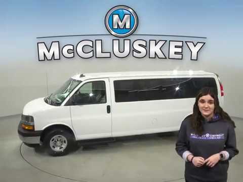 A17949TA 2019 Chevrolet Express 3500 LT RWD Extended Passenger Van Test Drive, Review, For Sale -