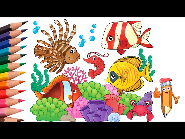 Kids Drawing on Instagram: Fish in Aquarium 😍 #kidsart #art #kids  #painting #kidsartwork #kidsactivities #drawing #kidscrafts #creativekids  #artforkids #artcl…