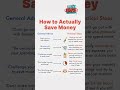 How to save money motivation motivational shortsviral shortlifelessons moneysavemoney