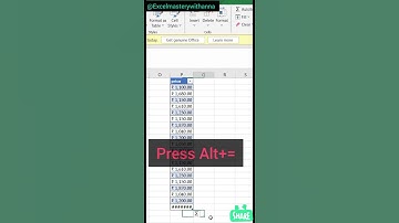 👉 “Fastest Way to Add in Excel 🔥 | AutoSum Shortcut”