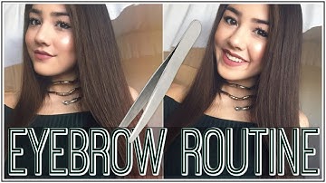 Eyebrow Routine / Tutorial ♡ How I Shape & Fill in my Brows! ♡ xlivelaughbeautyx