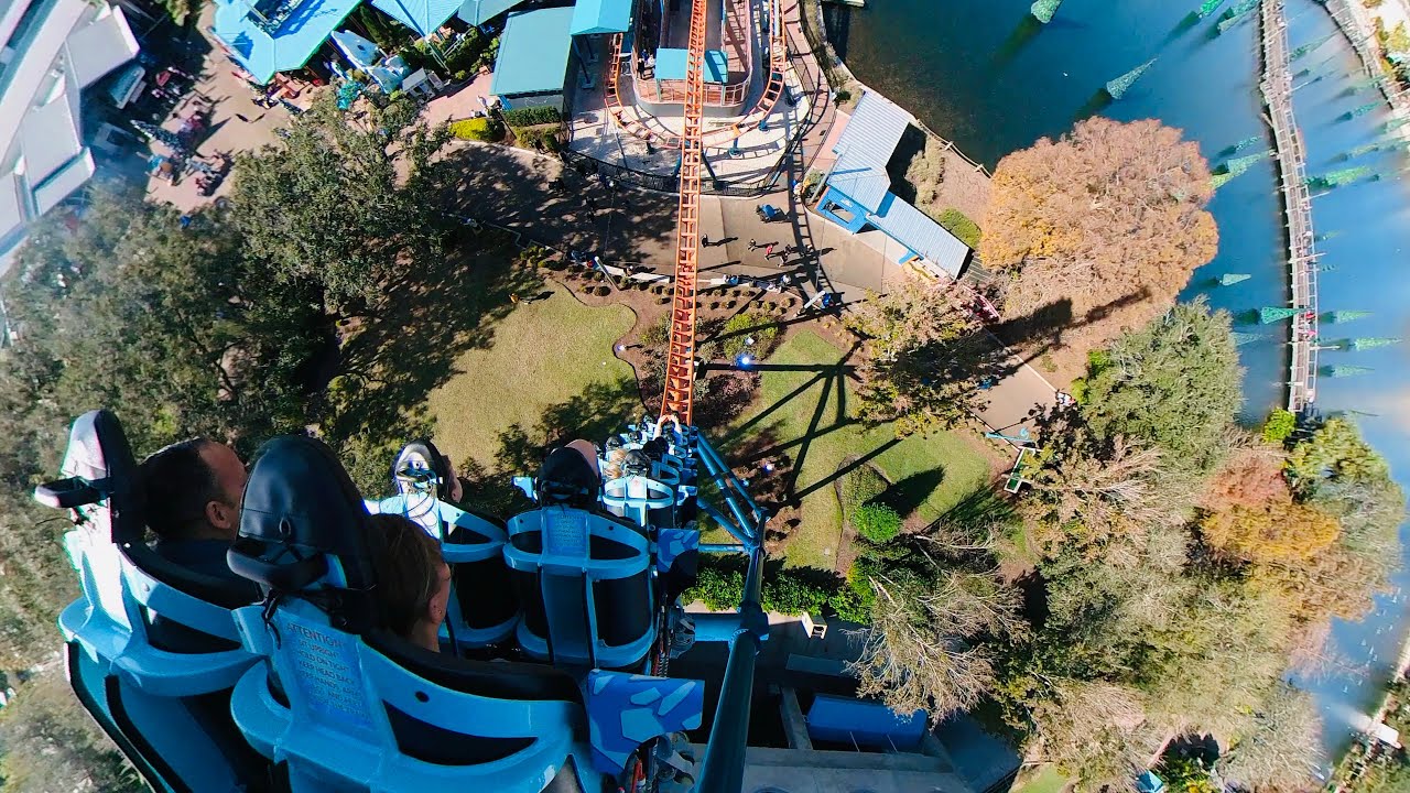 Ice Breaker - SeaWorld Orlando - Onride - 4k