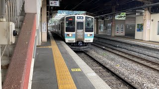 JR塩尻駅に幕式普通列車入線