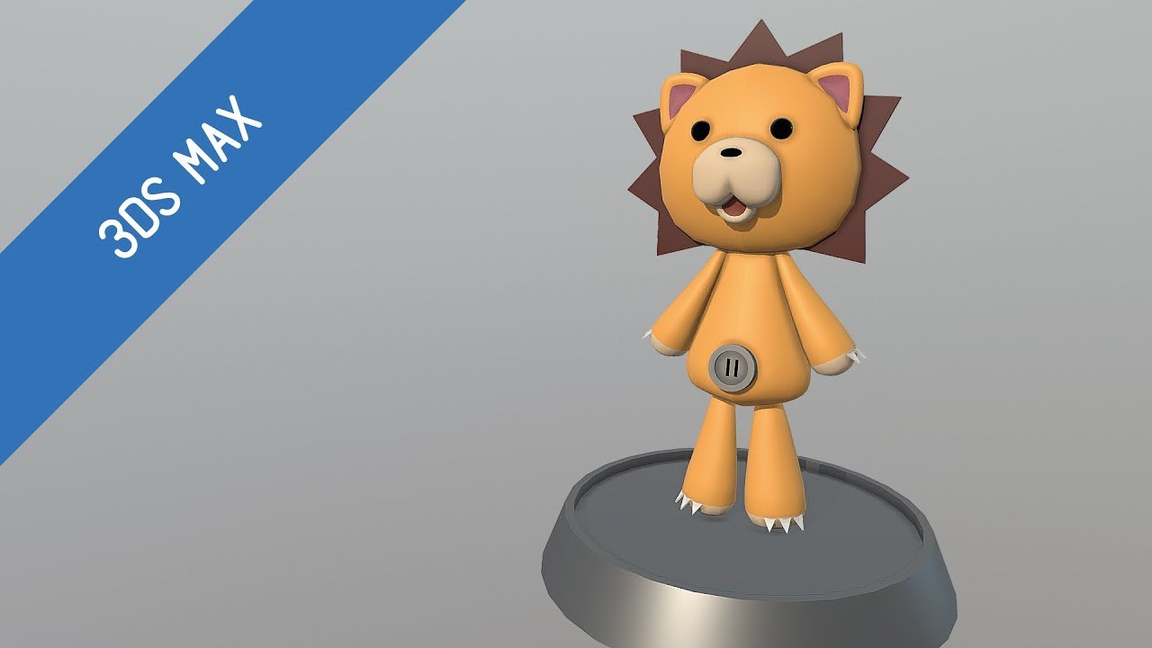 3ds Max - Bleach, Kon / Karakter (3D Model) - YouTube