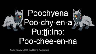  Poochyena - How To Pronounce