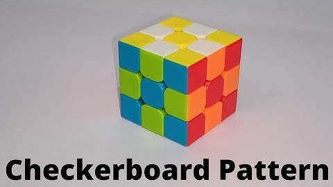 Make The easy checkerboard pattern on Rubik