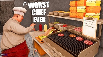Real Chef Plays Fast Food Simulator and Chaos Ensues