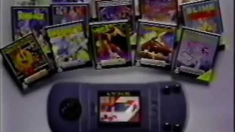 Atari Lynx Handheld Video Game System Ad (1989) (low quality)
