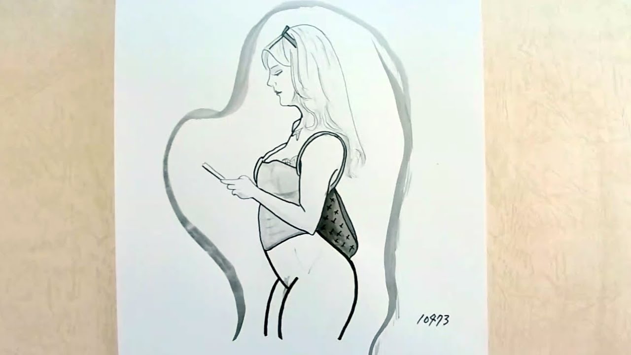 Sketch & cover of Marie Dee. 