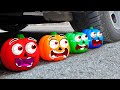 EXPERIMENT: Car vs Colorful Pumpkin - Crushing Crunchy & Soft Things by Car!