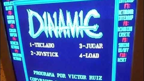 Sinclair v3.01 MS DOS ZX-Spectrum emulator for PC (Alternate Video)