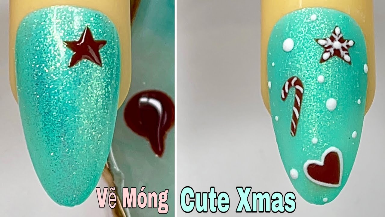 5. Glittery Xmas Nails - wide 5